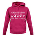 Cross Stitch Makes Me Happy, You Not So Much unisex hoodie