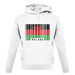 Malawi Barcode Style Flag unisex hoodie