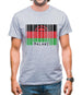 Malawi Barcode Style Flag Mens T-Shirt