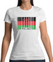 Malawi Barcode Style Flag Womens T-Shirt