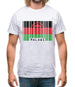 Malawi Barcode Style Flag Mens T-Shirt