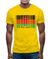 Malawi Barcode Style Flag Mens T-Shirt