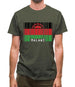 Malawi Barcode Style Flag Mens T-Shirt