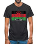 Malawi Barcode Style Flag Mens T-Shirt