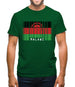 Malawi Barcode Style Flag Mens T-Shirt