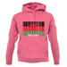 Malawi Barcode Style Flag unisex hoodie