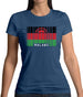 Malawi Barcode Style Flag Womens T-Shirt