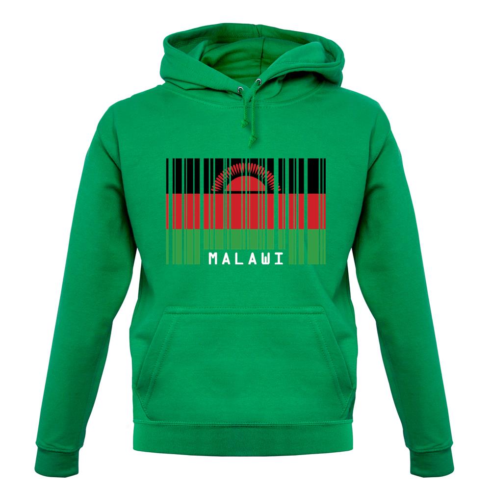 Malawi Barcode Style Flag unisex hoodie
