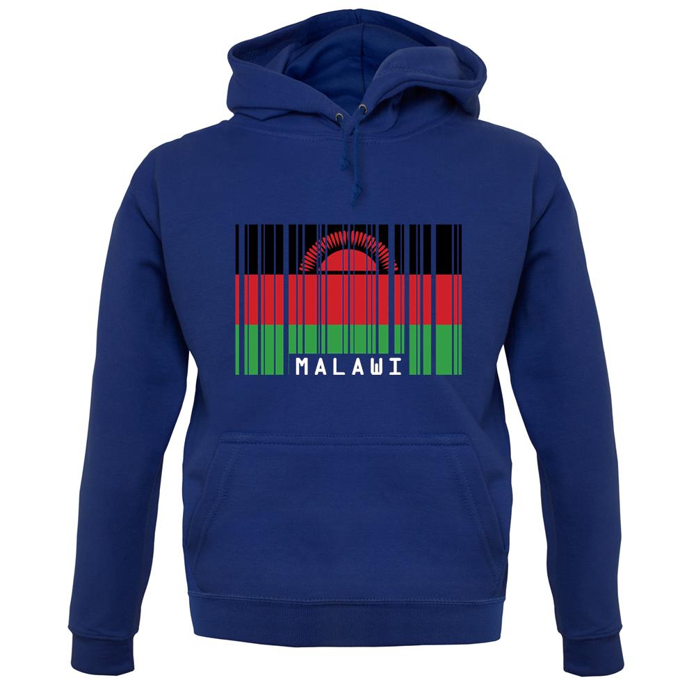 Malawi Barcode Style Flag unisex hoodie