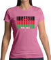 Malawi Barcode Style Flag Womens T-Shirt
