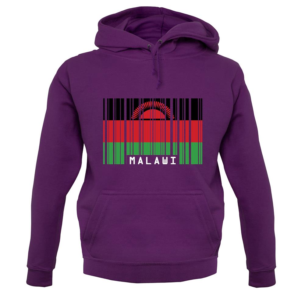 Malawi Barcode Style Flag unisex hoodie