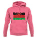 Malawi Grunge Style Flag unisex hoodie
