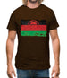 Malawi Grunge Style Flag Mens T-Shirt