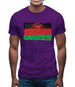 Malawi Grunge Style Flag Mens T-Shirt