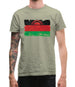 Malawi Grunge Style Flag Mens T-Shirt