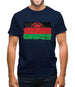 Malawi Grunge Style Flag Mens T-Shirt