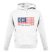 Malaysia Barcode Style Flag unisex hoodie