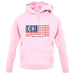 Malaysia Barcode Style Flag unisex hoodie