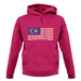 Malaysia Barcode Style Flag unisex hoodie