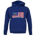 Malaysia Barcode Style Flag unisex hoodie