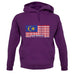Malaysia Barcode Style Flag unisex hoodie