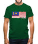 Malaysia Grunge Style Flag Mens T-Shirt