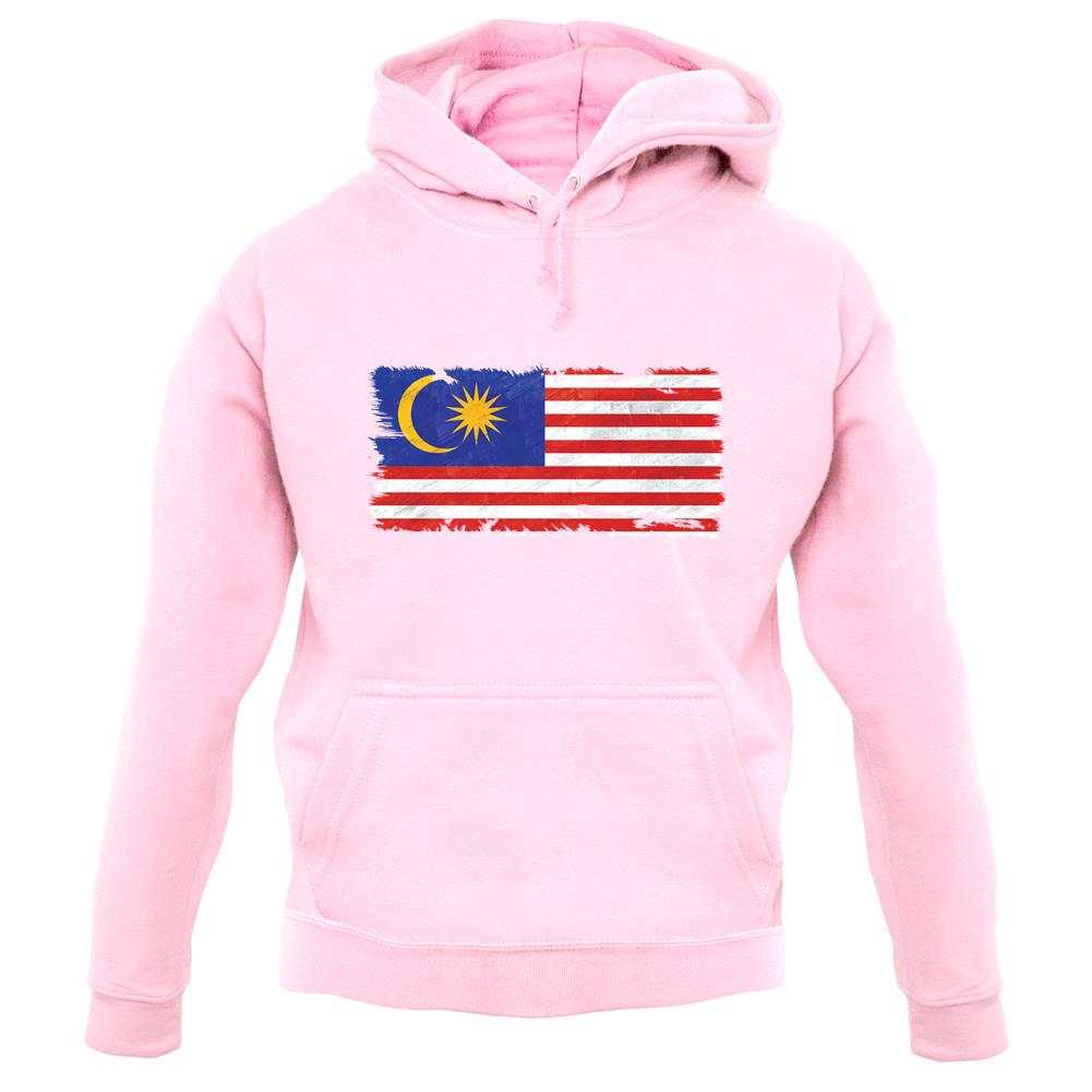 Malaysia Grunge Style Flag unisex hoodie
