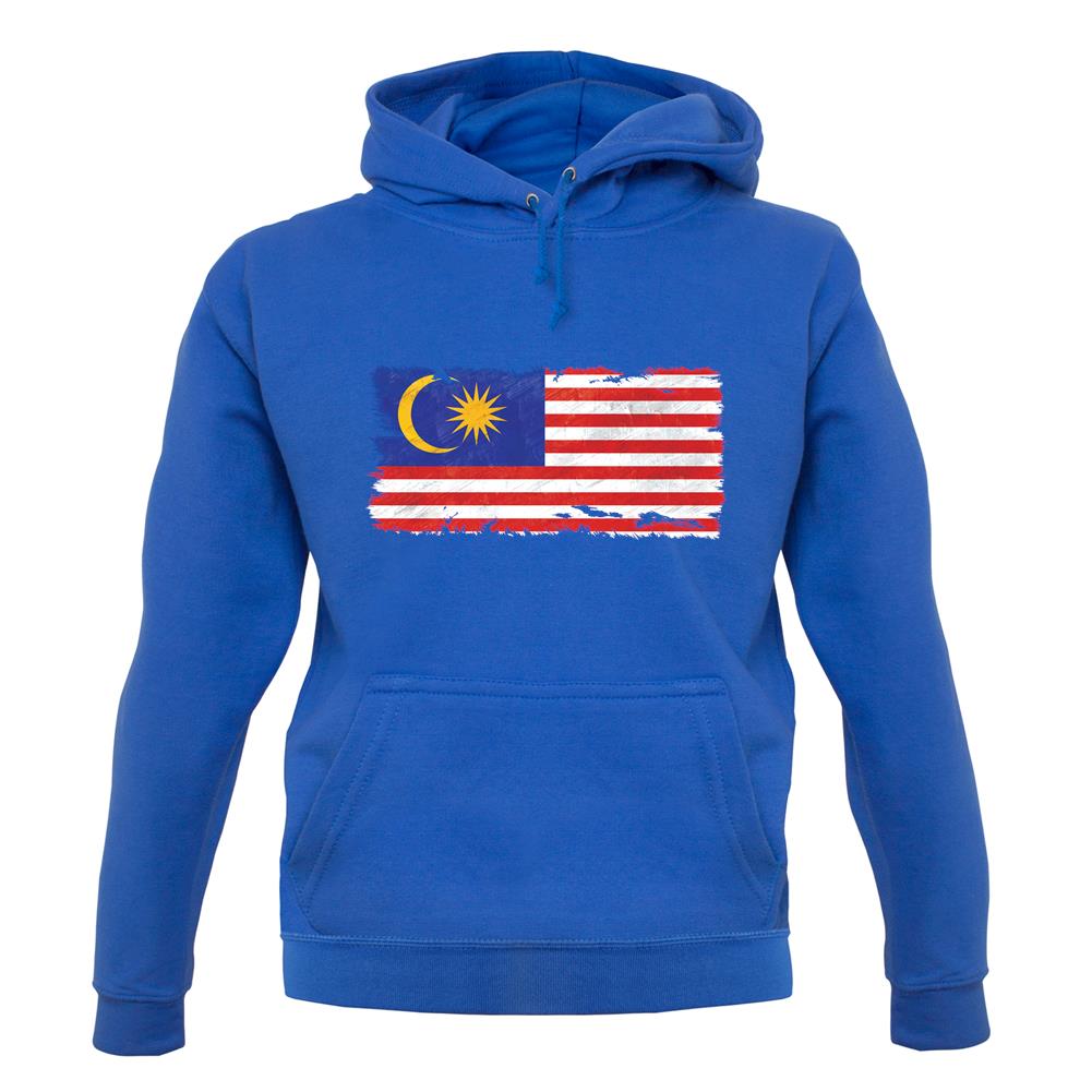 Malaysia Grunge Style Flag unisex hoodie