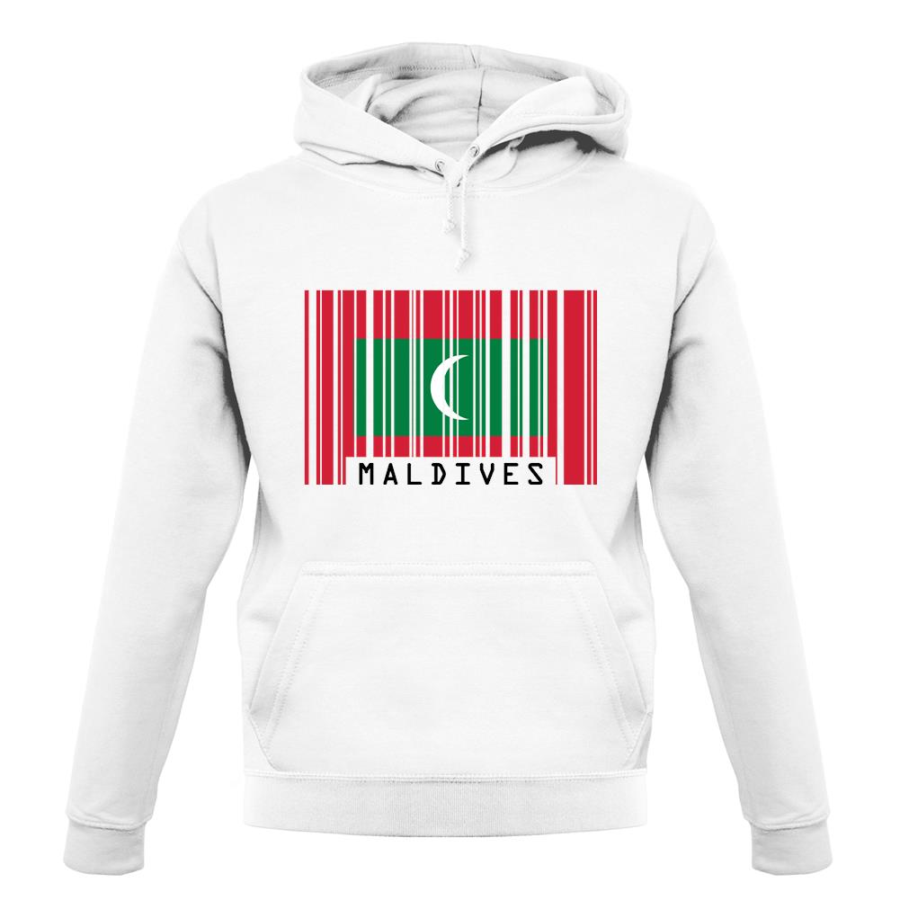 Maldives Barcode Style Flag unisex hoodie