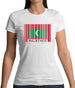 Maldives Barcode Style Flag Womens T-Shirt