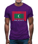 Maldives Barcode Style Flag Mens T-Shirt