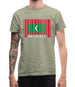 Maldives Barcode Style Flag Mens T-Shirt