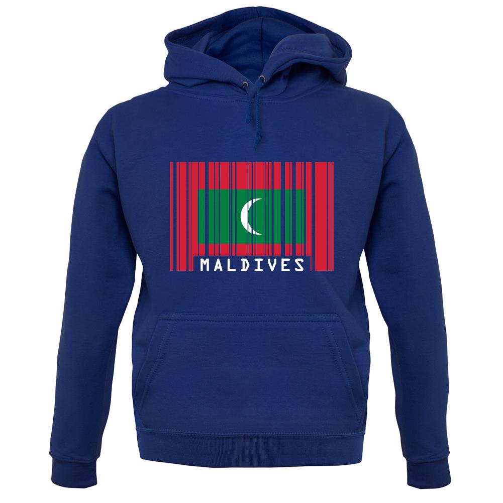 Maldives Barcode Style Flag unisex hoodie