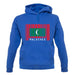 Maldives Barcode Style Flag unisex hoodie
