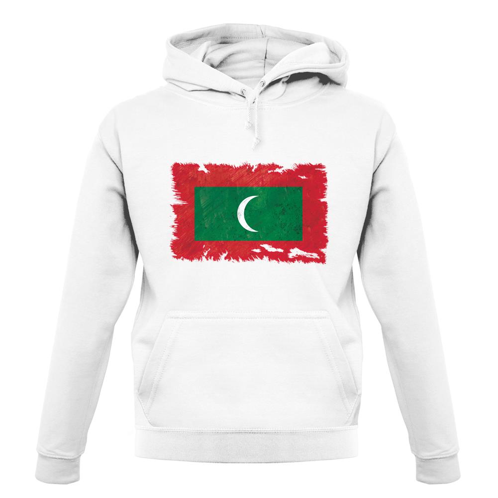 Maldives Grunge Style Flag unisex hoodie