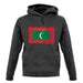 Maldives Grunge Style Flag unisex hoodie