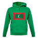 Maldives Grunge Style Flag unisex hoodie