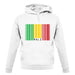 Mali Barcode Style Flag unisex hoodie