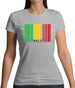 Mali Barcode Style Flag Womens T-Shirt