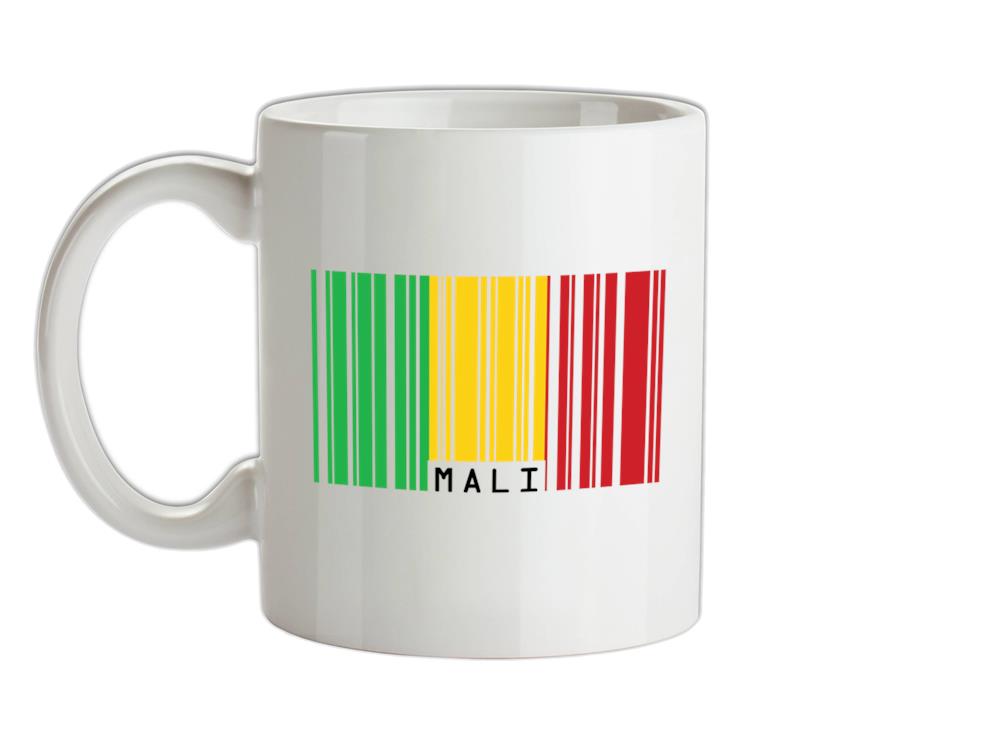 Mali Barcode Style Flag Ceramic Mug