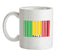 Mali Barcode Style Flag Ceramic Mug