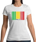 Mali Barcode Style Flag Womens T-Shirt