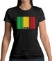 Mali Barcode Style Flag Womens T-Shirt