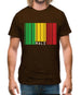 Mali Barcode Style Flag Mens T-Shirt