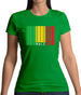 Mali Barcode Style Flag Womens T-Shirt