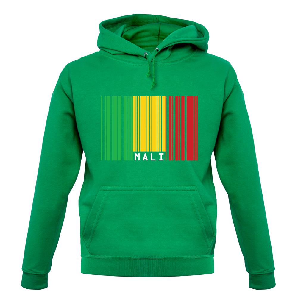 Mali Barcode Style Flag unisex hoodie