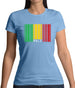 Mali Barcode Style Flag Womens T-Shirt