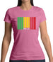 Mali Barcode Style Flag Womens T-Shirt