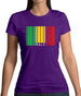 Mali Barcode Style Flag Womens T-Shirt