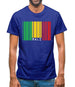 Mali Barcode Style Flag Mens T-Shirt